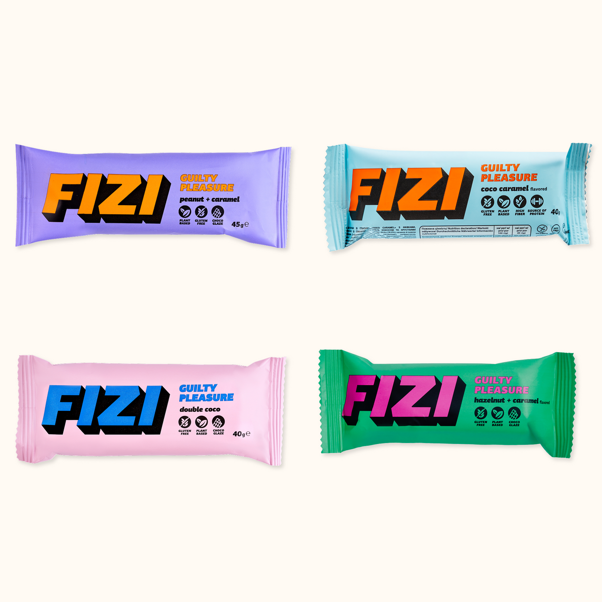 Міні набір протеїнових батончиків Guilty Pleasure 4х45г від FIZI